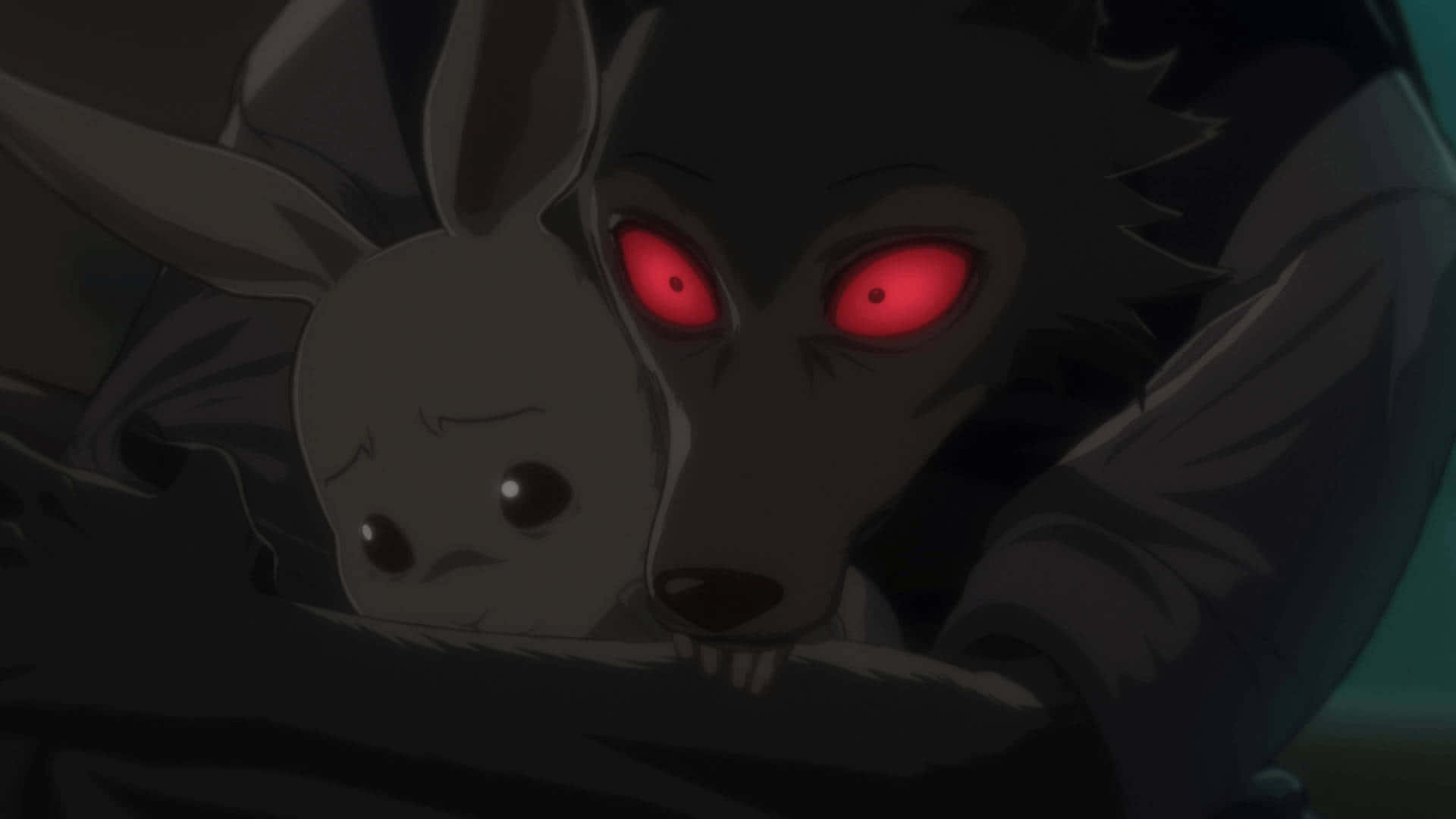 Legoshi, Beastars, glowing red eyes, Full HD Desktop Wallpaper