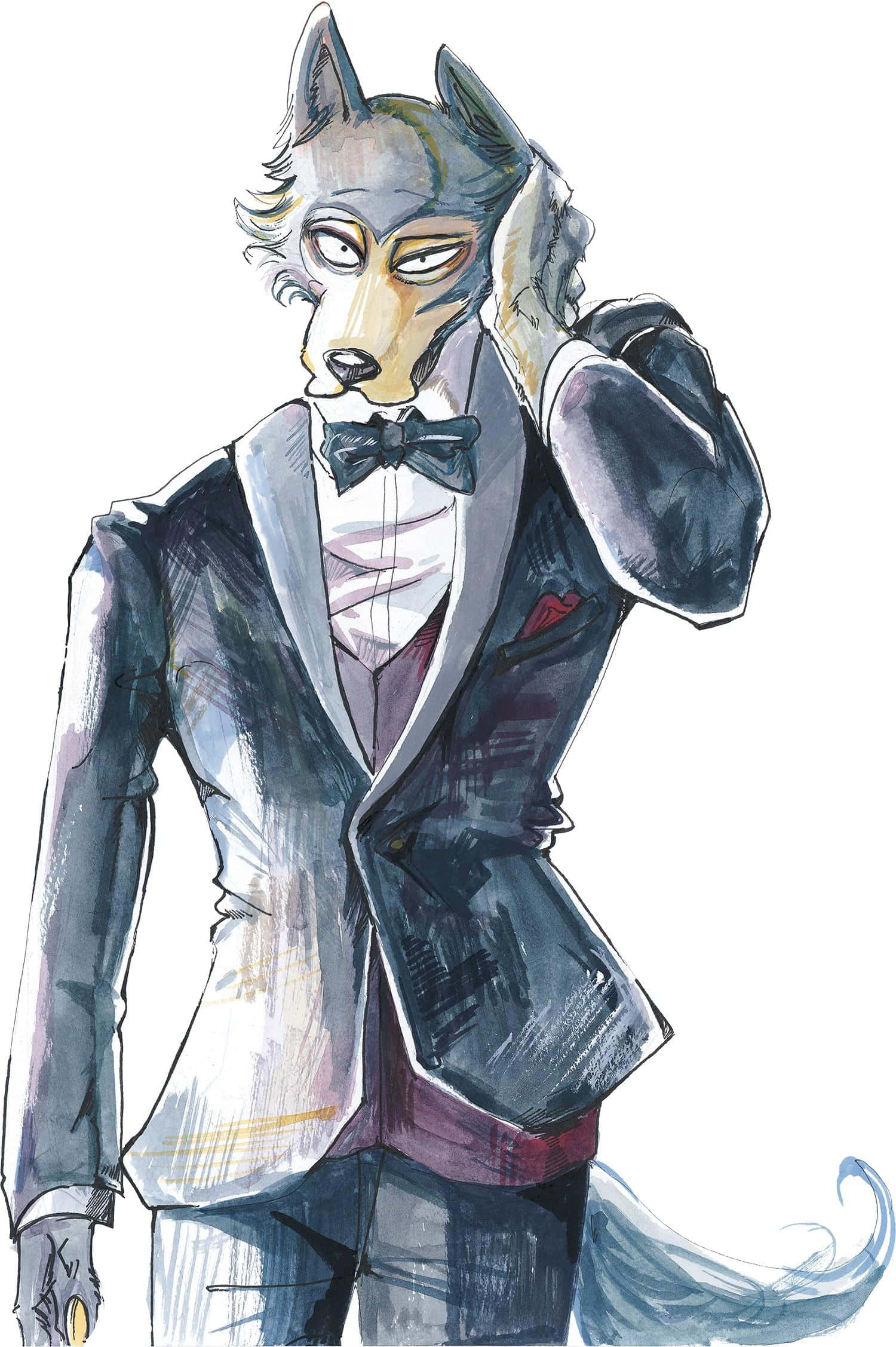 Legoshi, Beastars, tuxedo, Full HD Phone Wallpaper