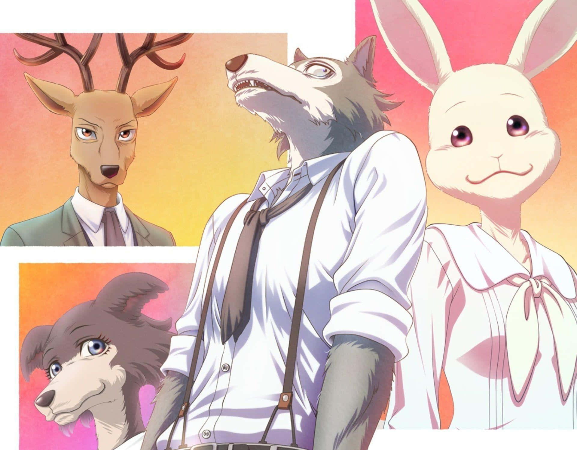 Legoshi, Beastars, anthropomorphic animal characters, Full HD Desktop Wallpaper