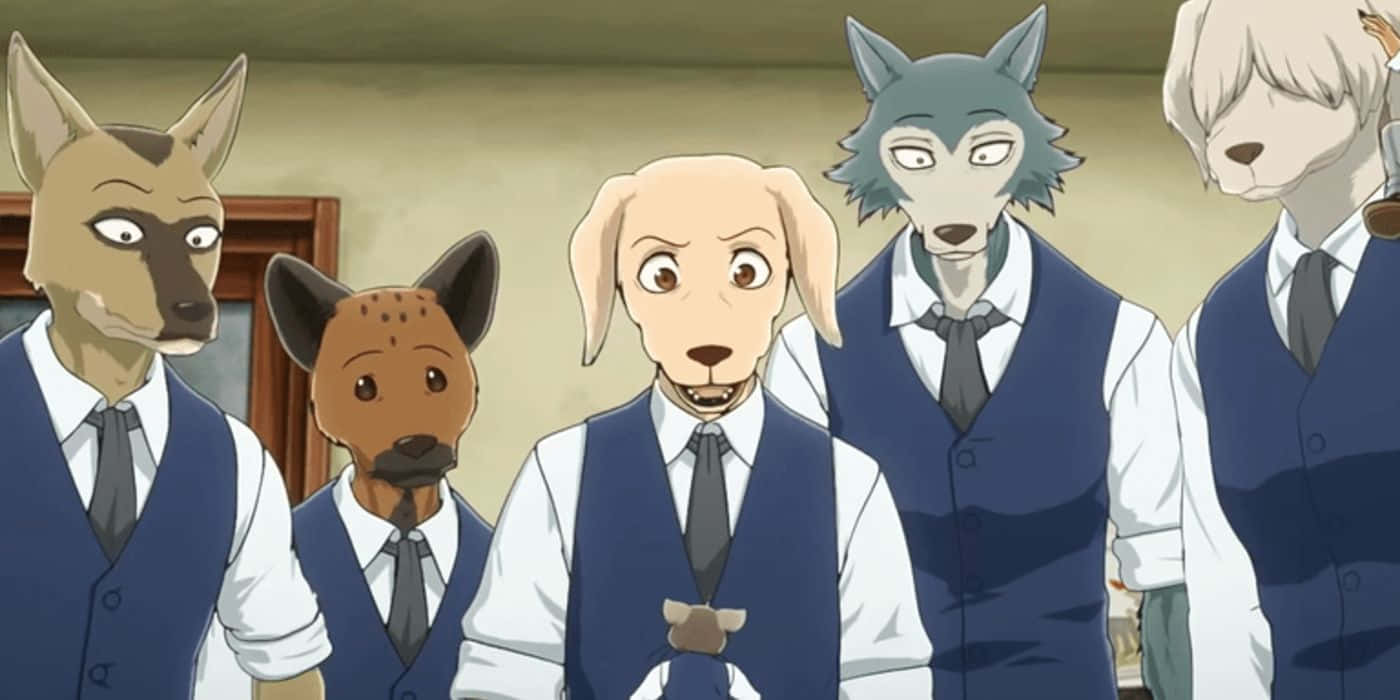 Beastars, school uniforms, blue vests, HD Desktop Wallpaper