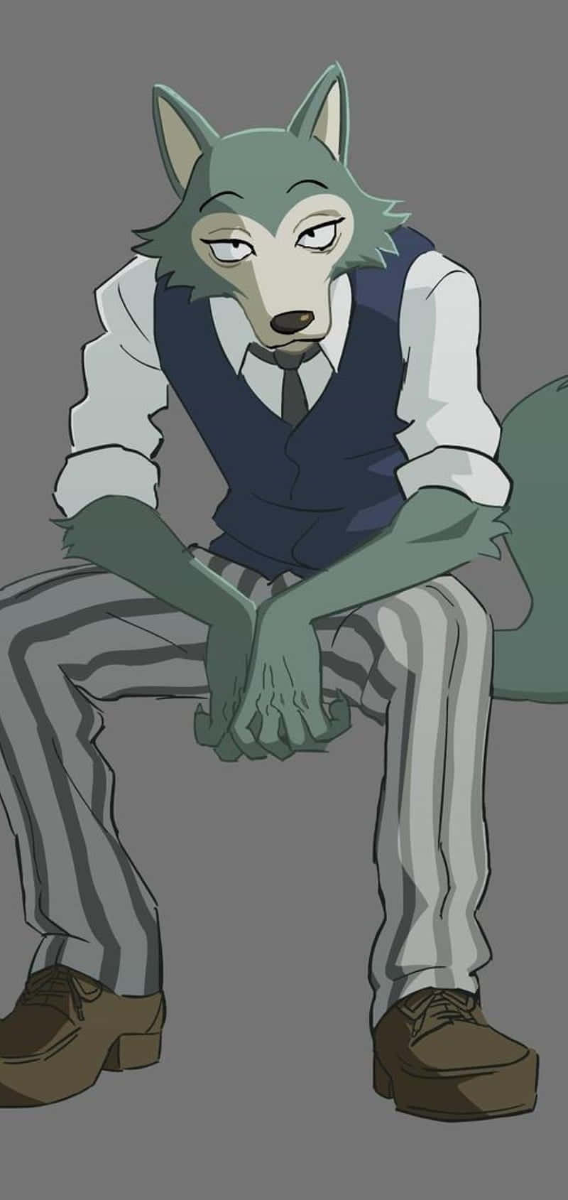 Legoshi, green-furred, anthropomorphic wolf, HD Phone Wallpaper