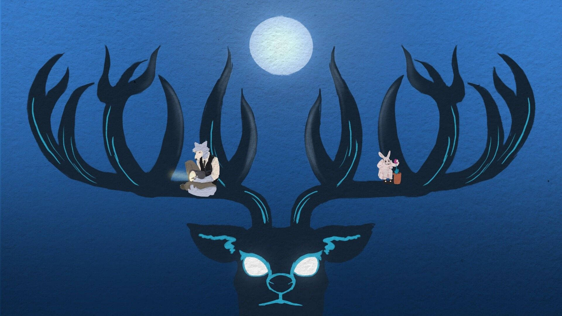 Beastars, 2D painting, Full HD Desktop Wallpaper