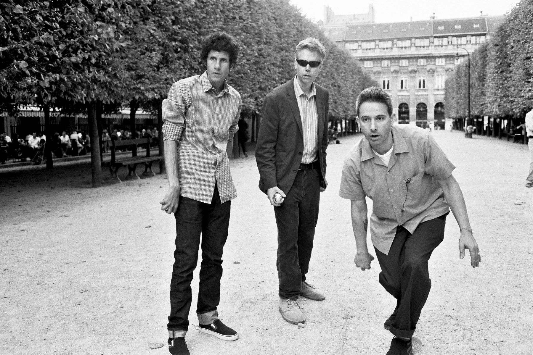 Beastie Boys, 70s rap group, tree-lined urban park, HD Desktop Wallpaper