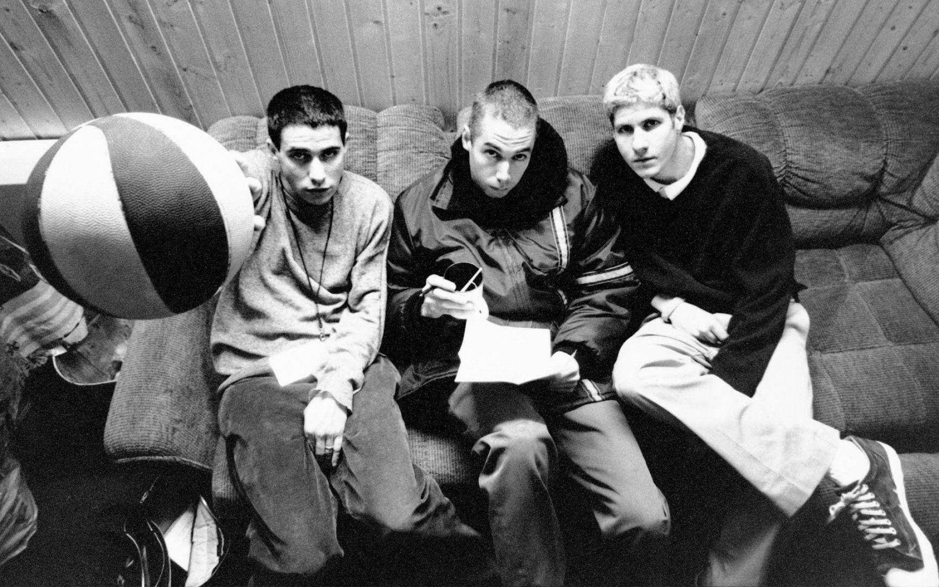 Beastie Boys, American 70s rap group, worn couch, Full HD Desktop Wallpaper