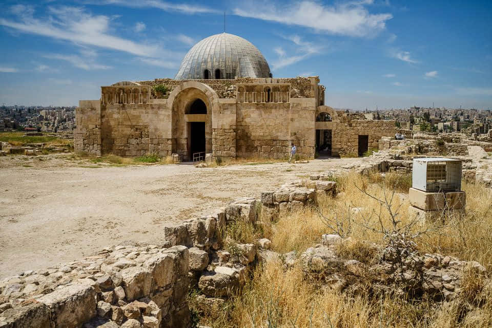 the citadel, silver dome, ancient stone mosque, SD Desktop Wallpaper