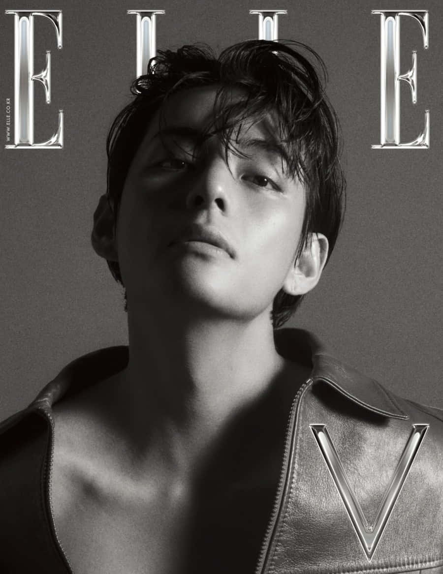 black and white fashion, young man, leather jacket, SD Phone Wallpaper