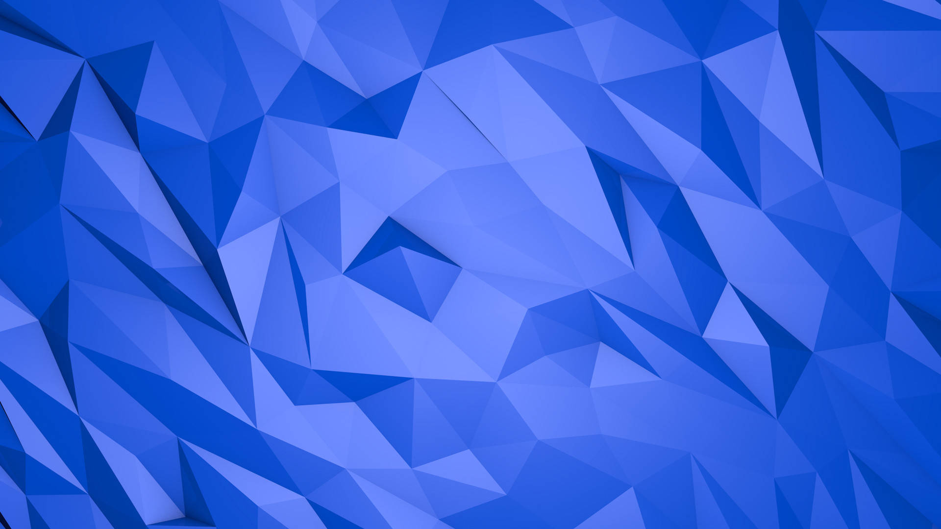 Beautiful Blue, triangles, abstract art, Full HD Desktop Wallpaper