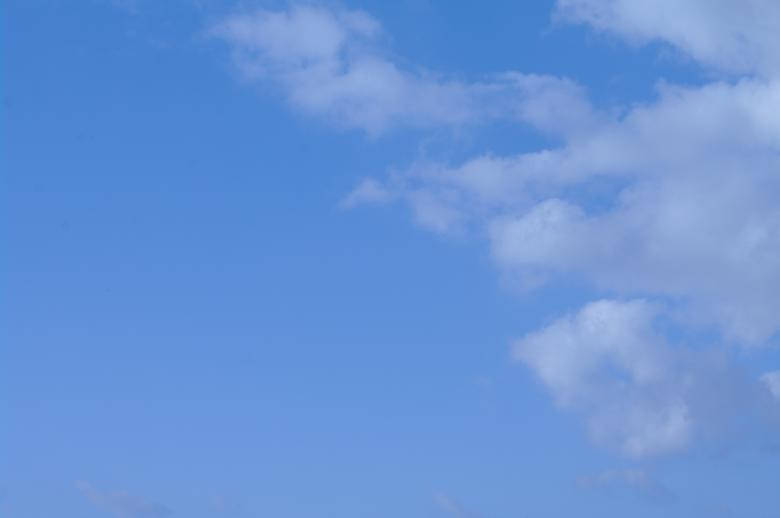 blue sky, clear blue sky, soft white clouds, SD Desktop Wallpaper