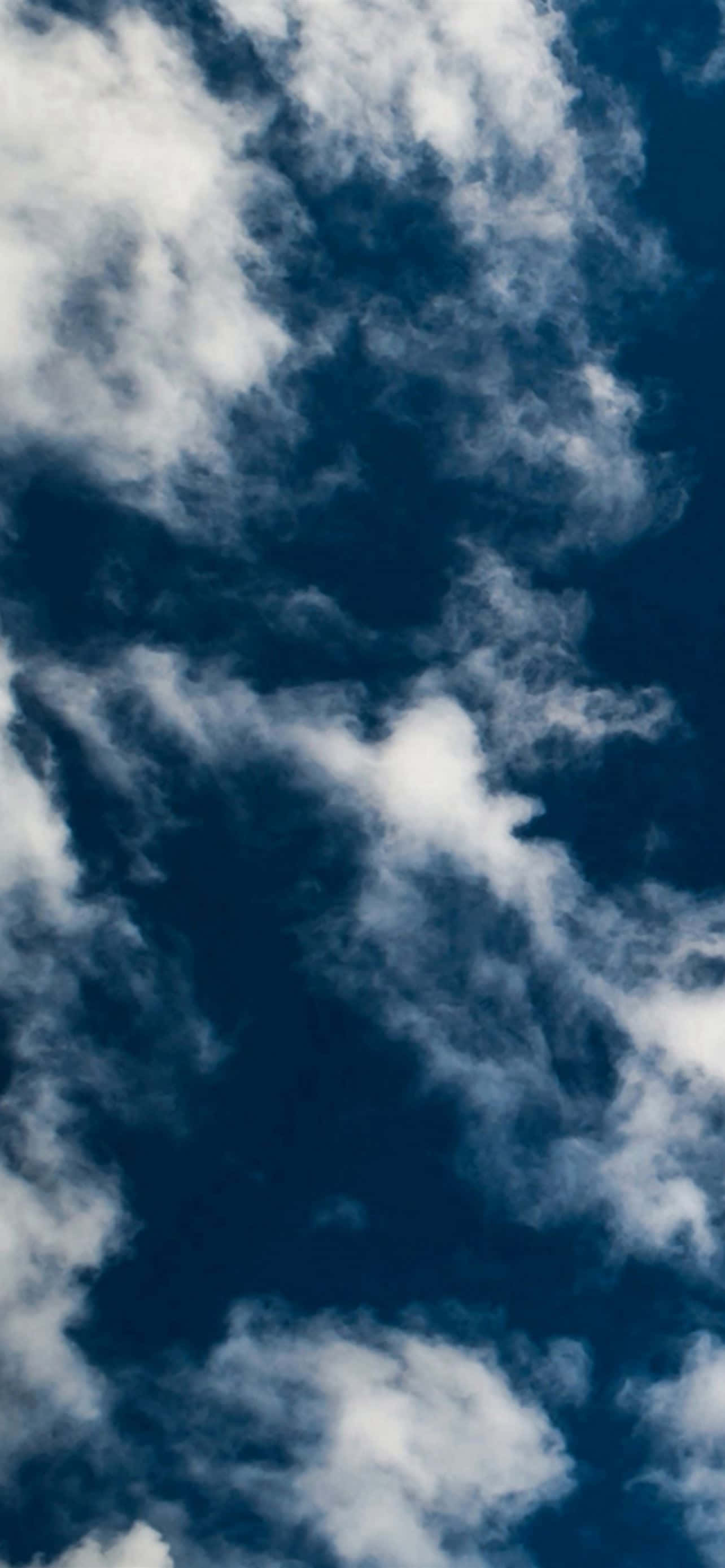 white clouds, deep blue sky, wispy, 2K Phone Wallpaper