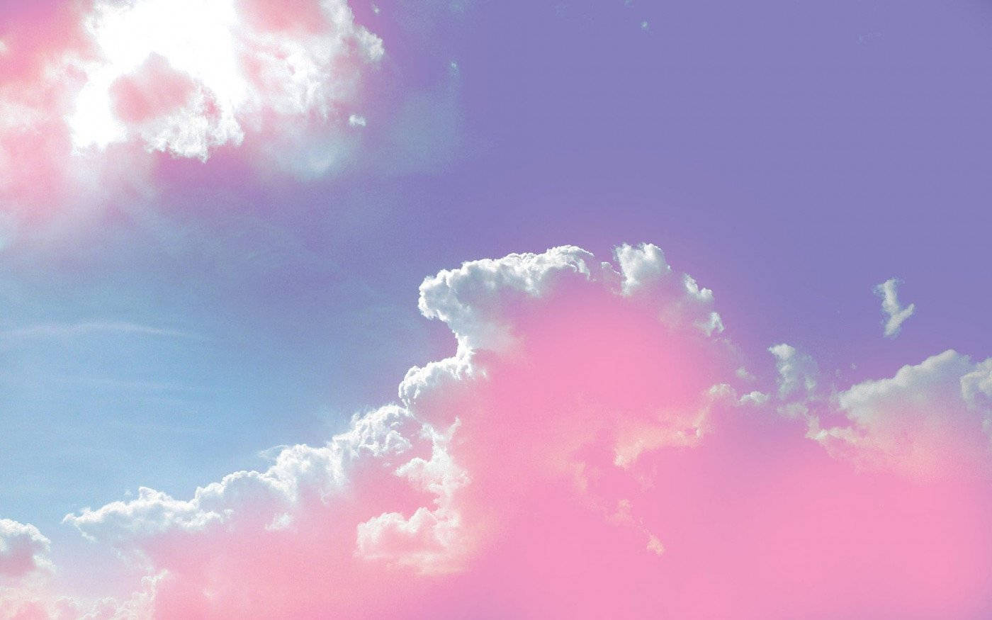 pink and blue clouds, vibrant pink, purple clouds, HD Desktop Wallpaper