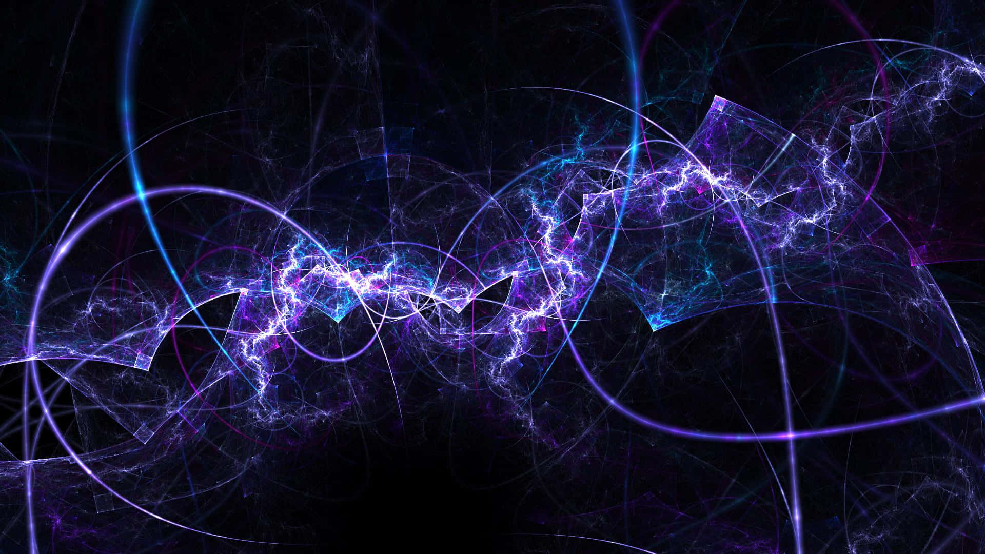 electric blue, purple, fractal energy streams, Full HD Desktop Wallpaper