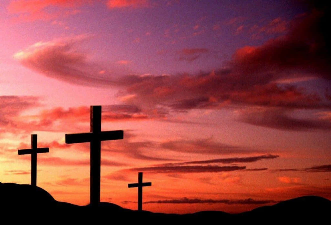 Beautiful Cross, Sunset, Sky, HD Desktop Wallpaper