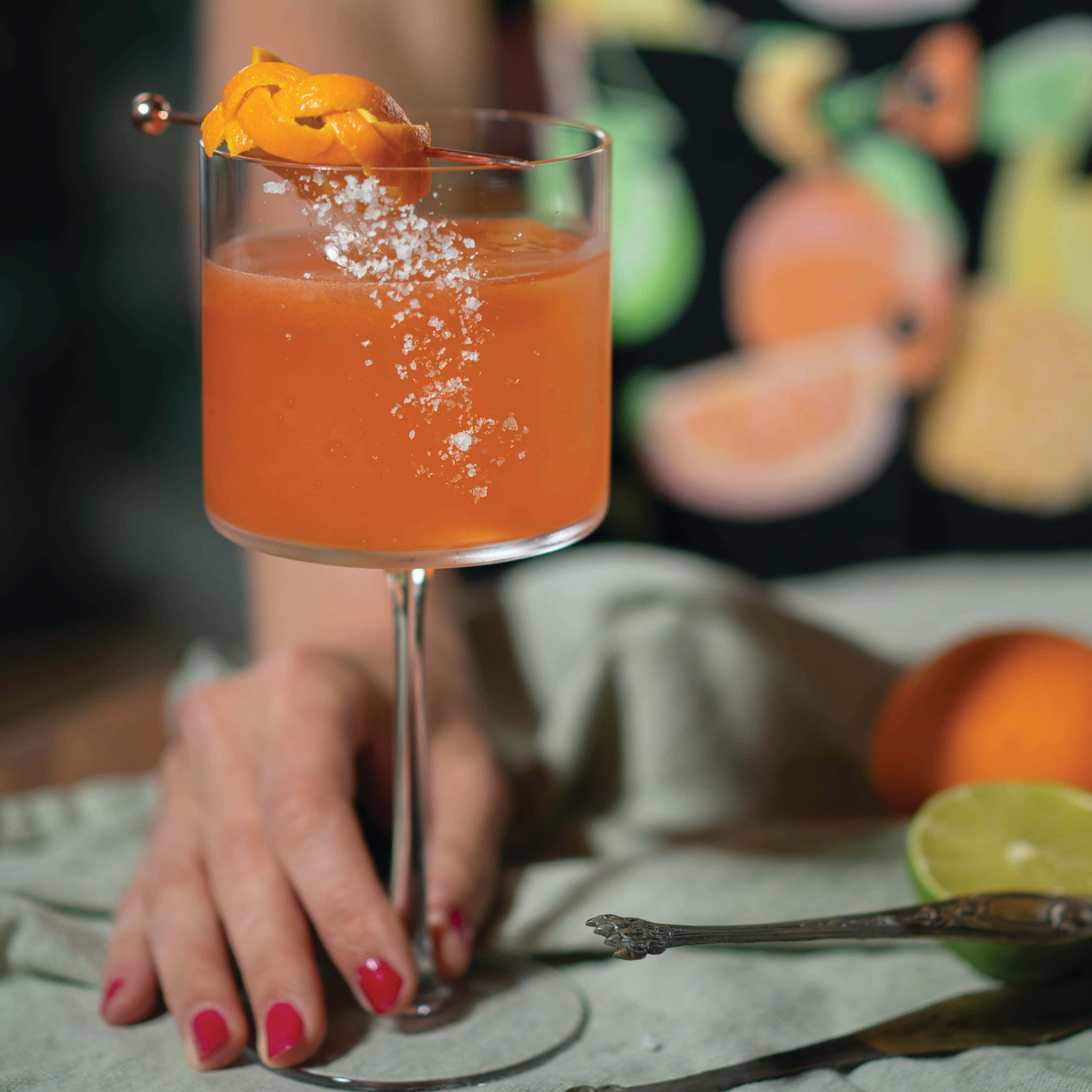 beautiful drink, 3113 x 3113 wallpaper, red nails, 2K Desktop Wallpaper