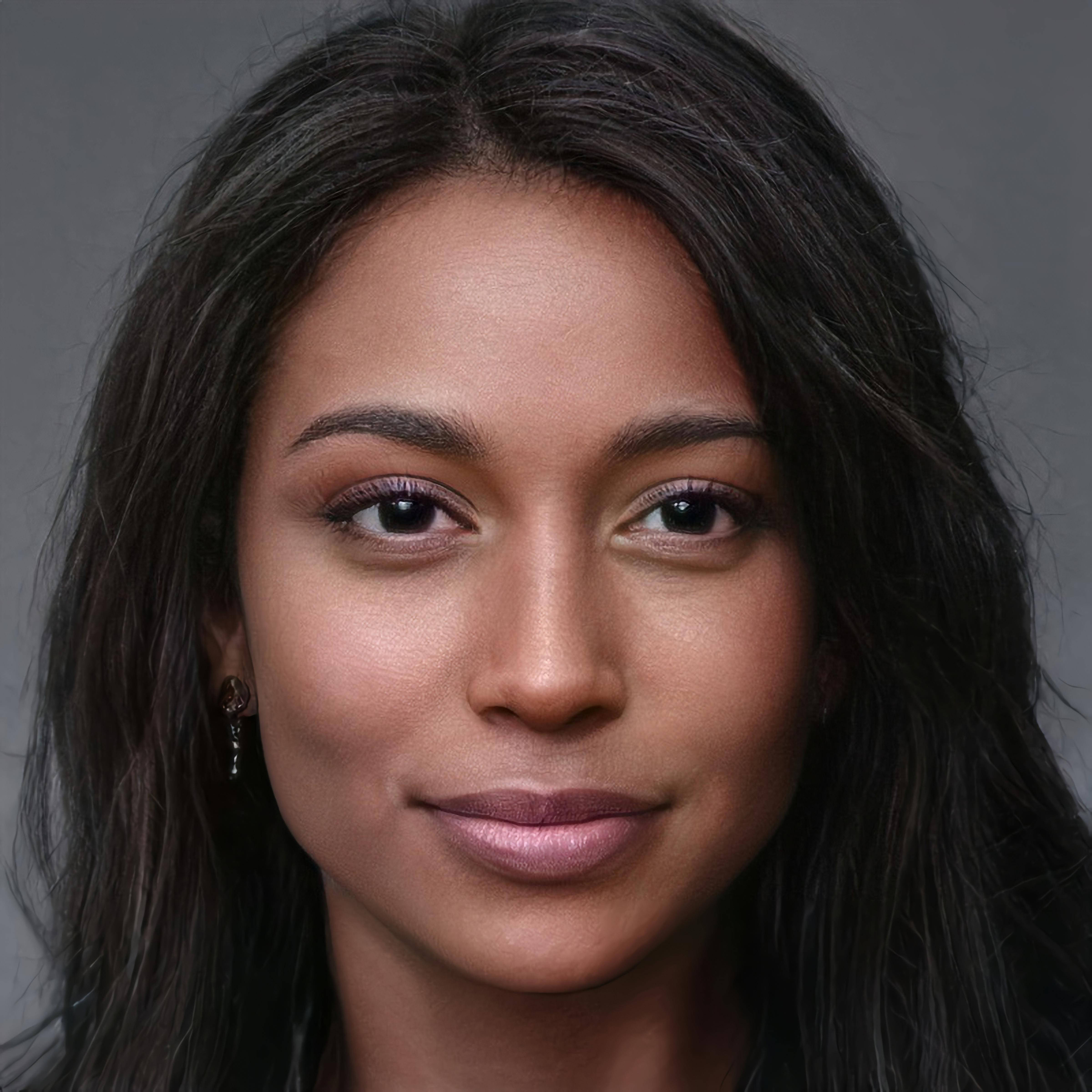 Beautiful Face, black woman, dark hair, 4K Desktop Wallpaper