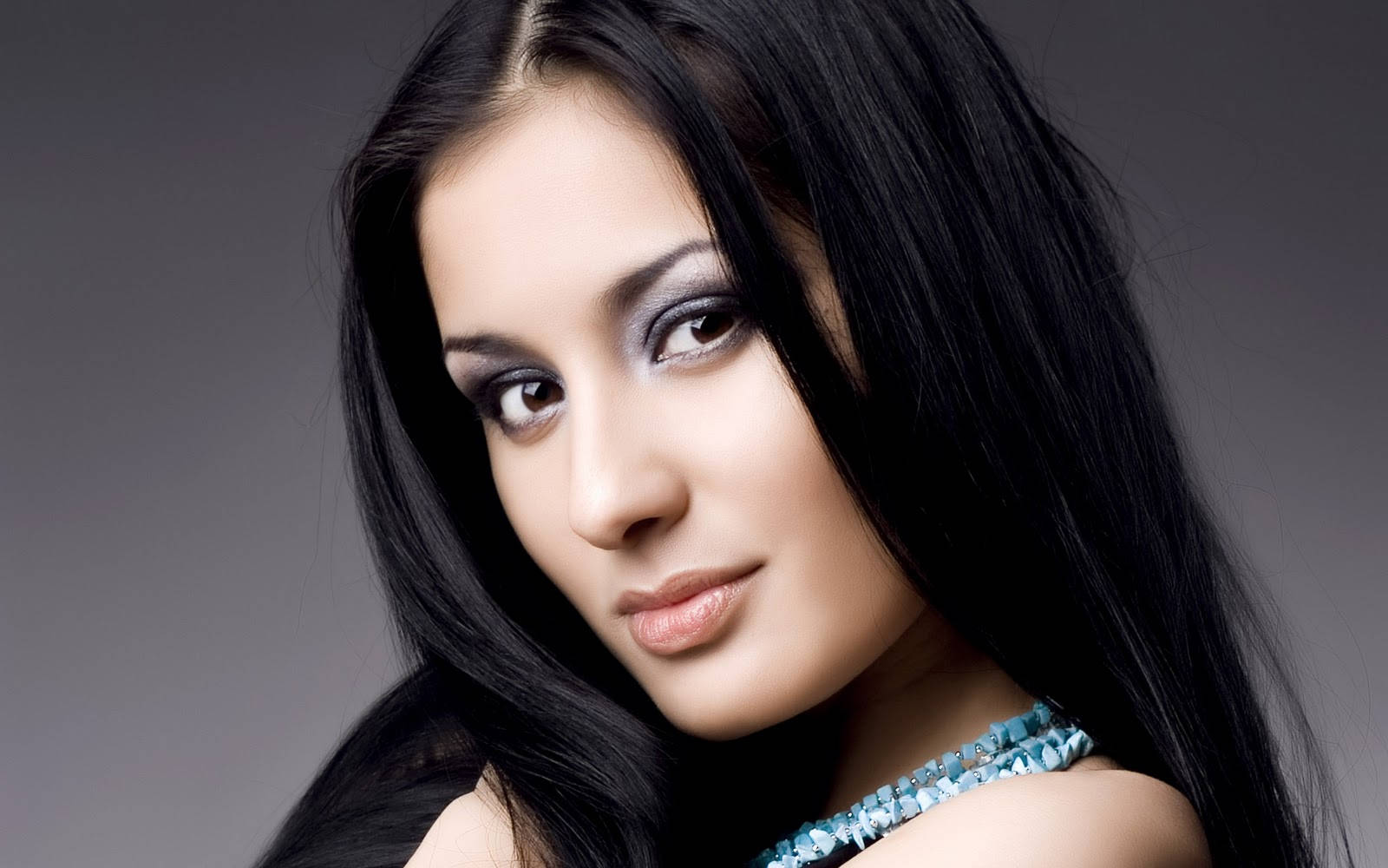 Beautiful Face, innocent face, long black hair, HD Desktop Wallpaper