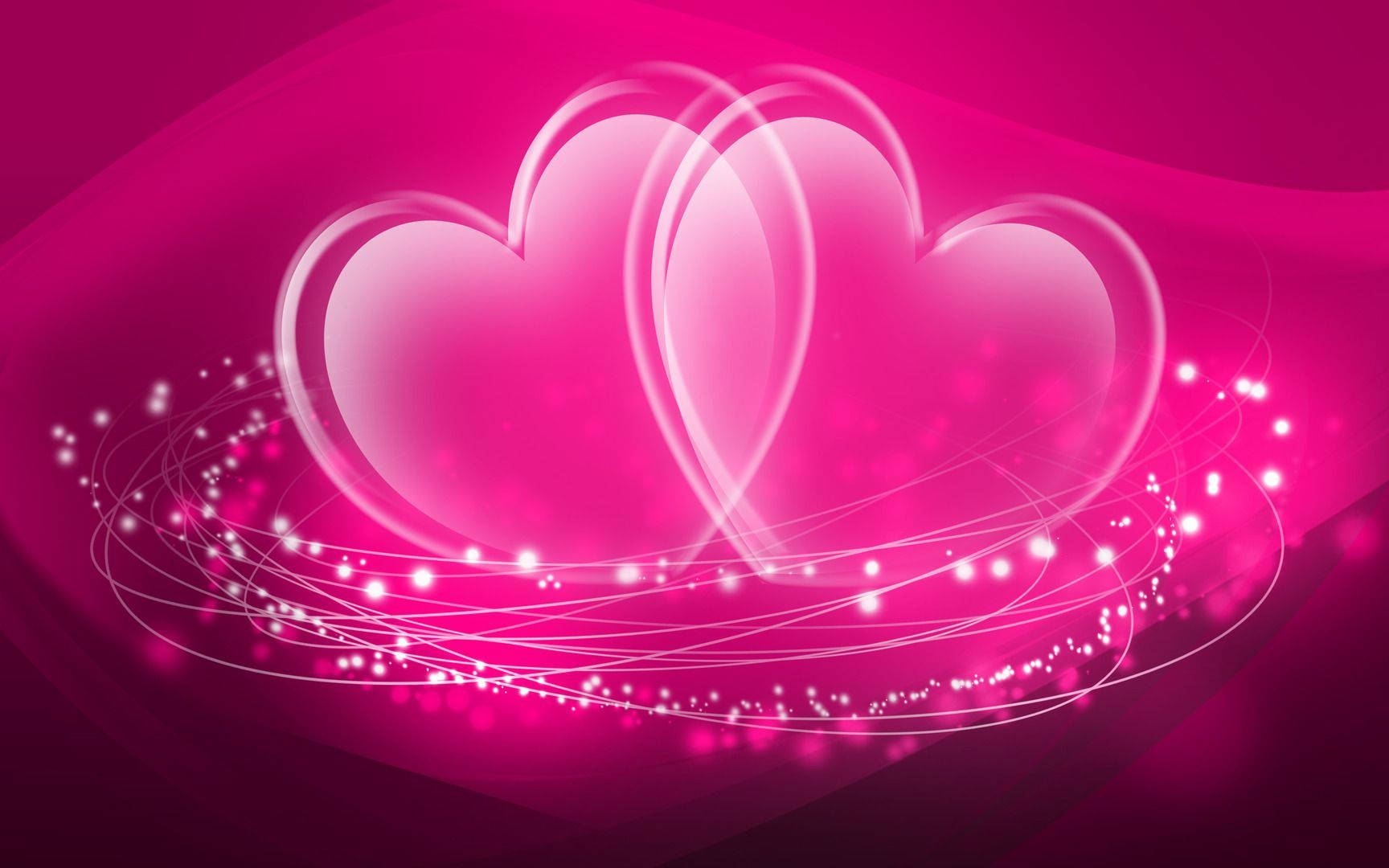 hearts wallpaper full hd rcy1u3, glowing translucent hearts, sparkling light trails, HD Desktop Wallpaper