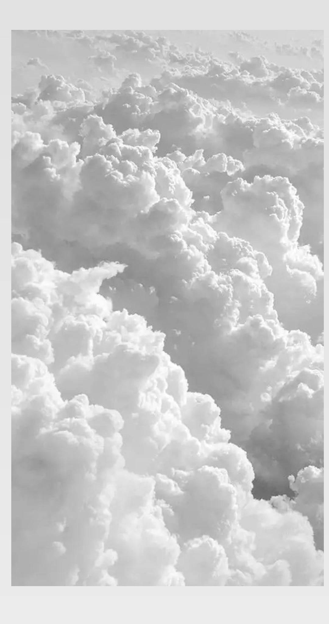 iPhone X, white clouds, aerial view, Full HD Phone Wallpaper