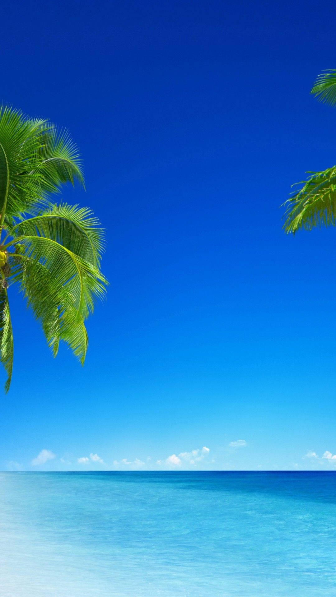 modern iPhone, turquoise ocean, azure sky, Full HD Phone Wallpaper
