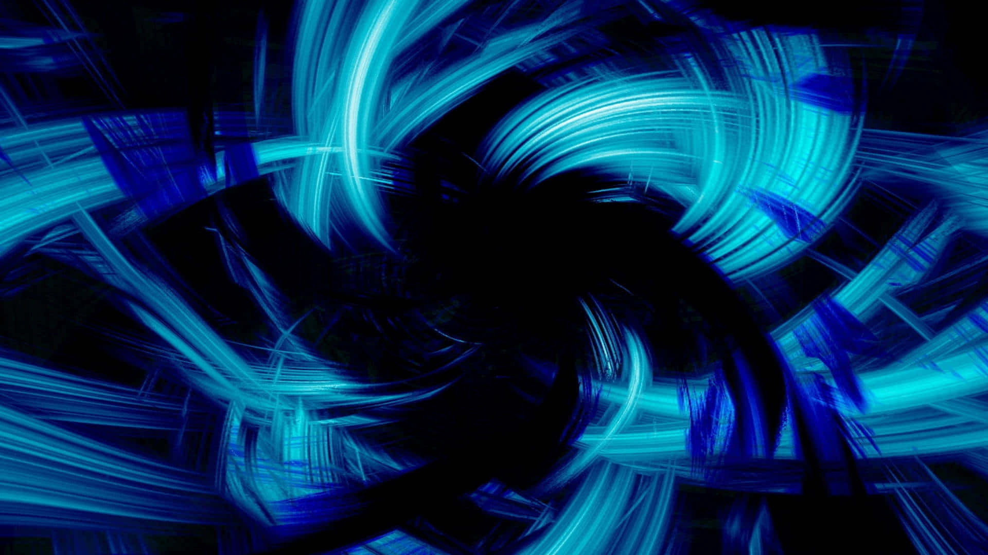 electric blue, deep black void, vibrant neon lights, Full HD Desktop Wallpaper