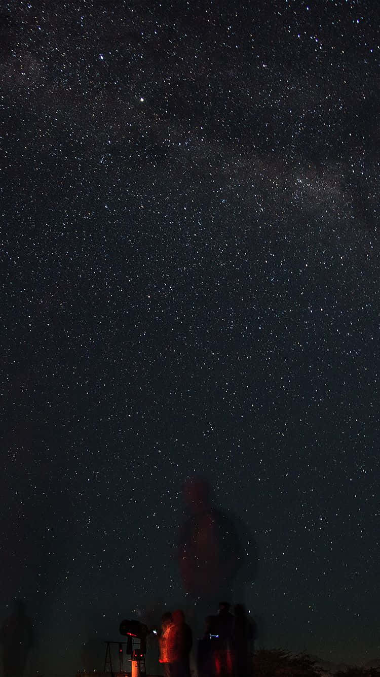 Starry Night Sky, Twinkling Stars, Milky Way, HD Phone Wallpaper