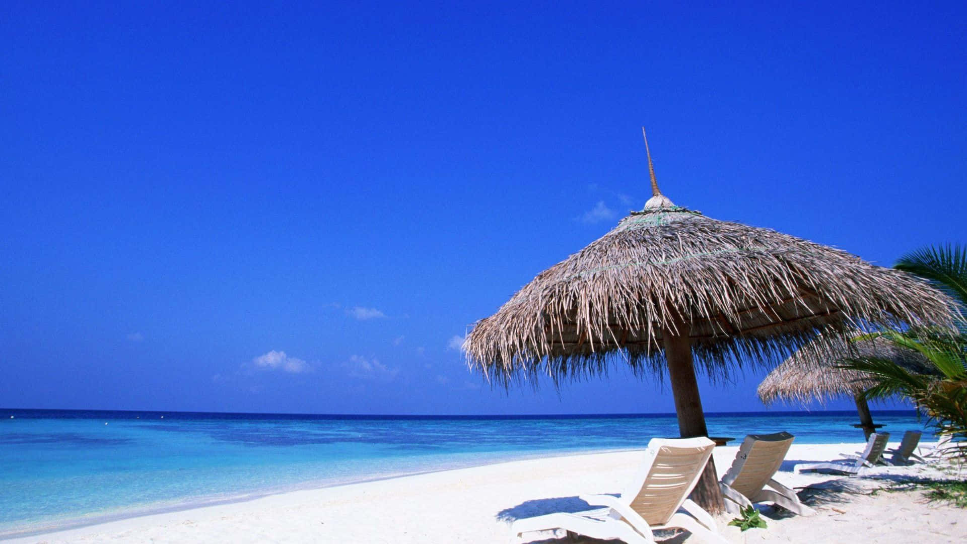 Beautiful Ocean, tropical beach, white sand, Full HD Desktop Wallpaper