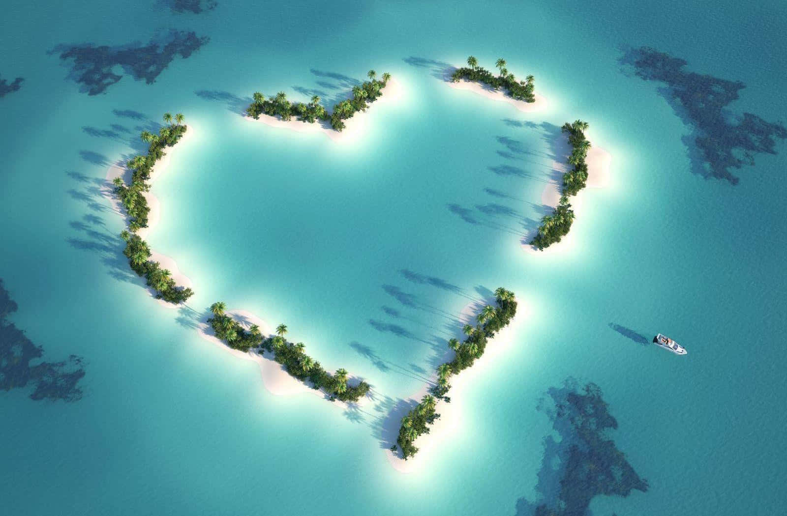 beautiful ocean, tropical island, palm trees, HD Desktop Wallpaper