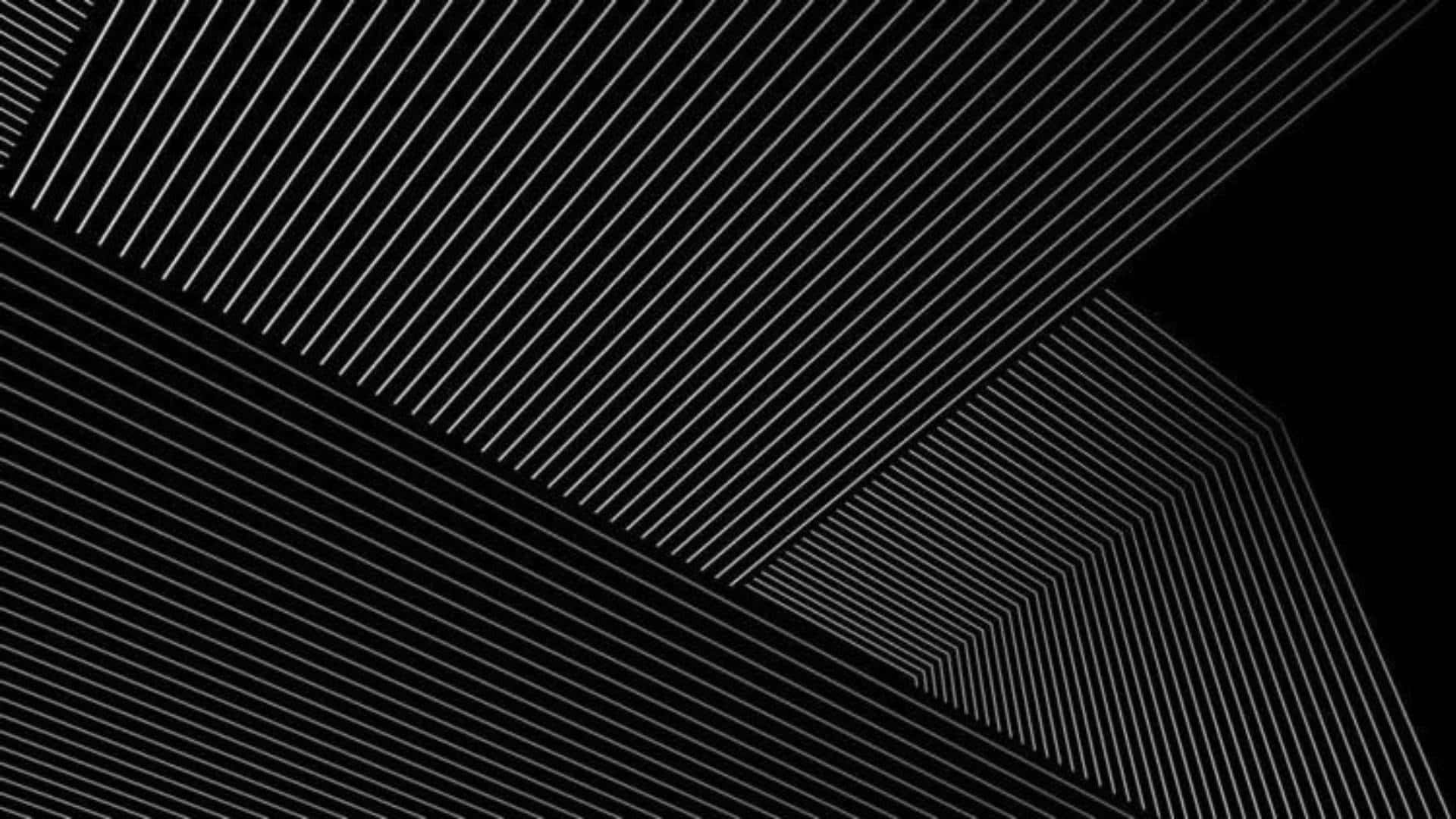 Geometric Mosaic Pattern, white diagonal lines, black background, Full HD Desktop Wallpaper