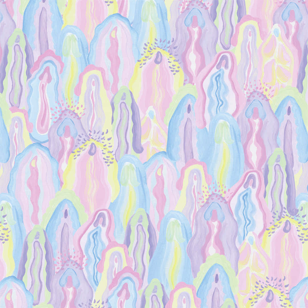 Mesmerizing Geometric Kaleidoscope Pattern, pastel, pink, SD Desktop Wallpaper