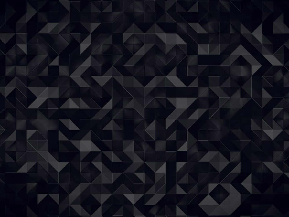 geometric kaleidoscope, interlocking geometric shapes, black, SD Desktop Wallpaper
