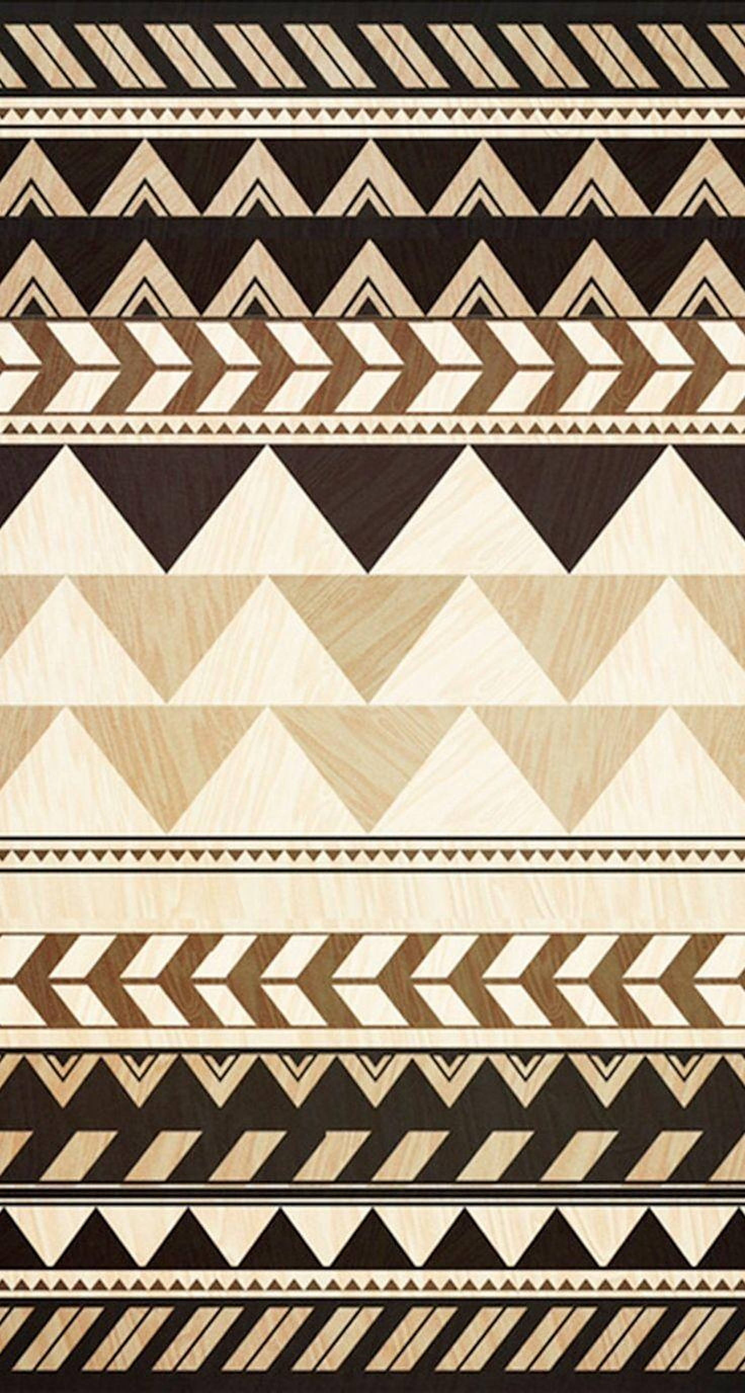 beige tribal pattern, geometric tribal pattern, repeating triangles, 2K Phone Wallpaper