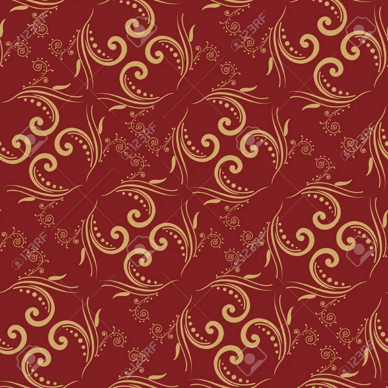 Thorough Venetian Pattern, golden swirls, vines, HD Desktop Wallpaper