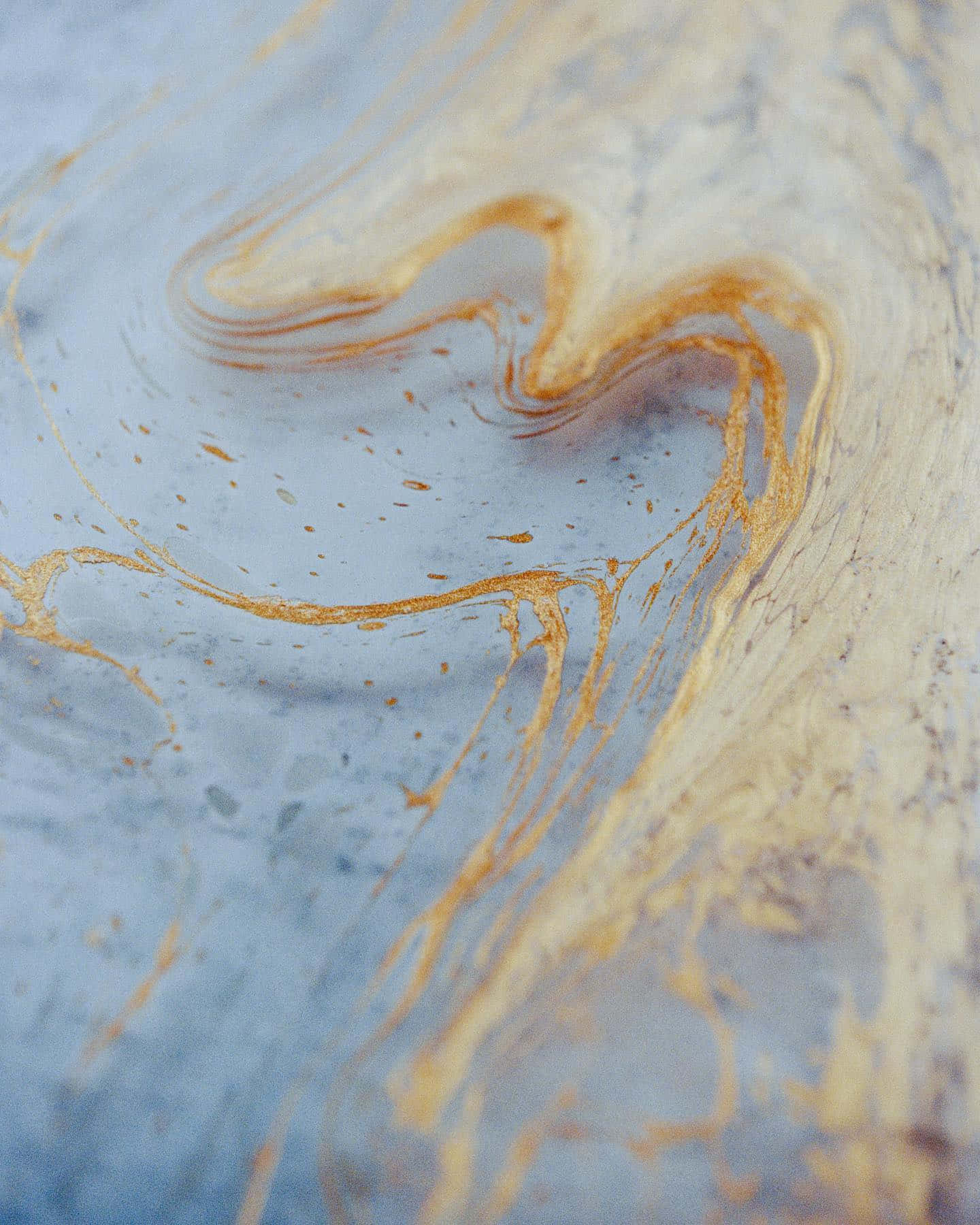 abstract calico pattern, golden, blue, HD Phone Wallpaper