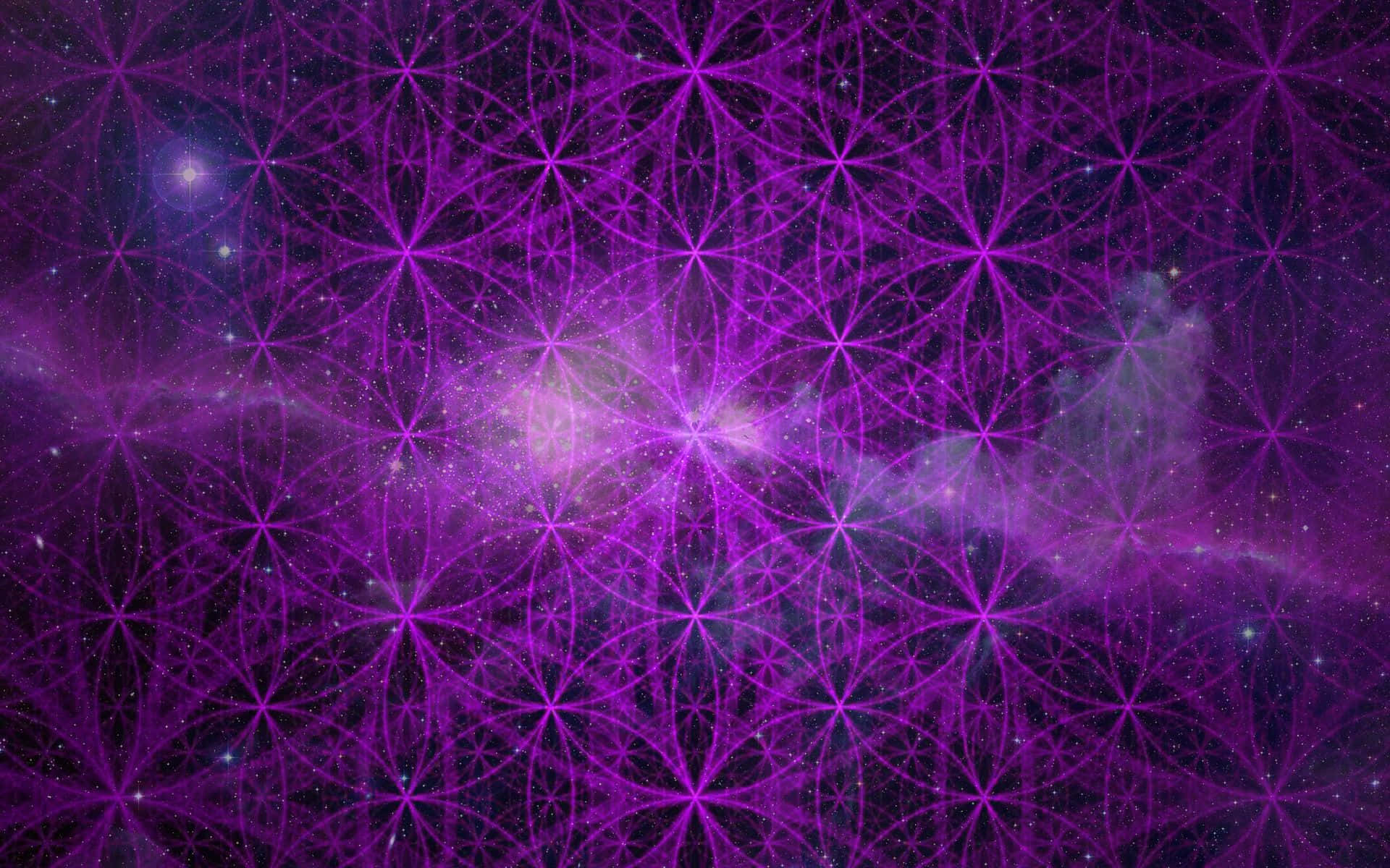 sacred geometry, vibrant purple, geometric patterns, Full HD Desktop Wallpaper