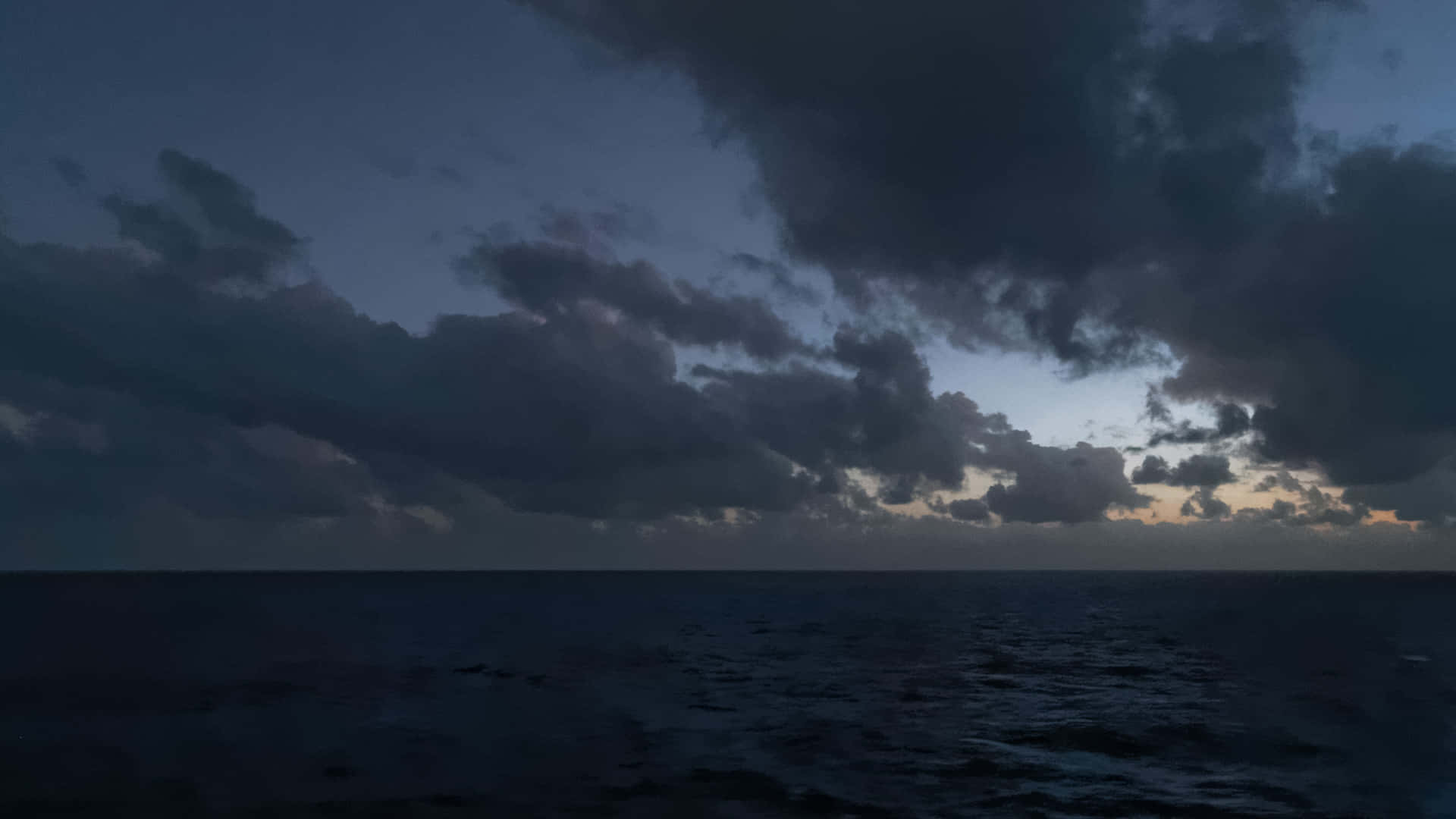 Sunset, Ocean, Twilight sky, Full HD Desktop Wallpaper
