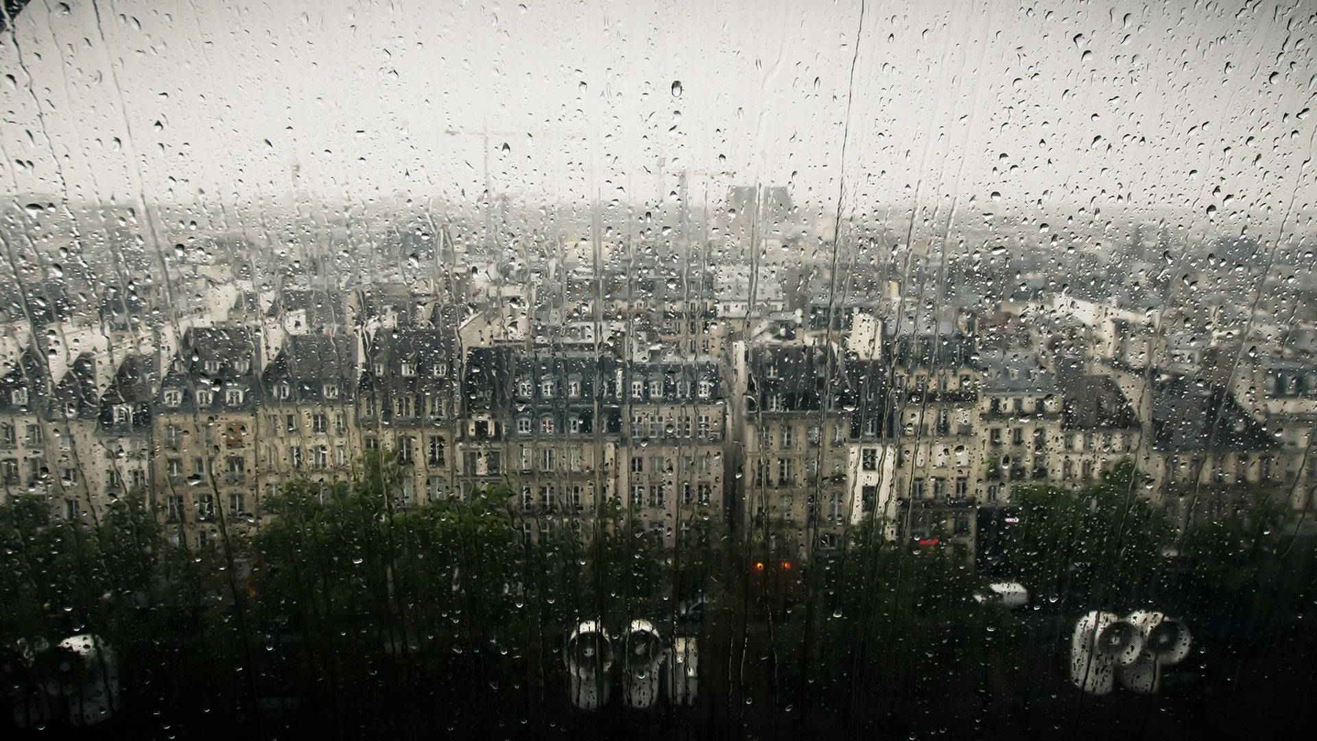 Beautiful Rain, window, rain, Full HD Desktop Wallpaper