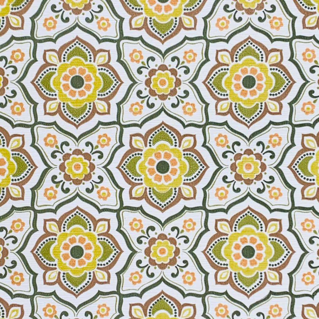 vintage beauty, floral pattern, geometric motifs, SD Desktop Wallpaper