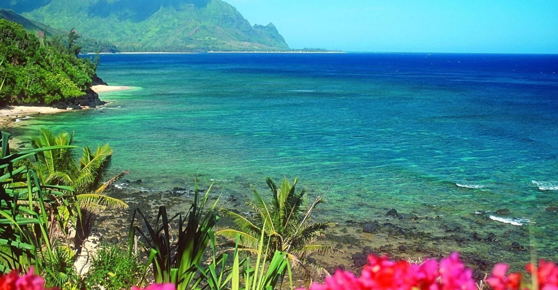 Beautiful Sea, coastal turquoise view, turquoise ocean, HD Desktop Wallpaper