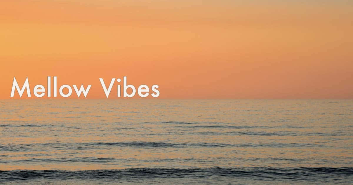 mellow vibes, beach sunset, serene ocean, SD Desktop Wallpaper