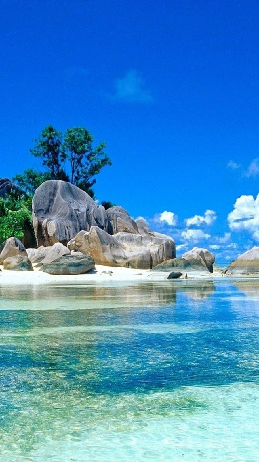 Beautiful Sea, turquoise water, white sand beach, HD Phone Wallpaper