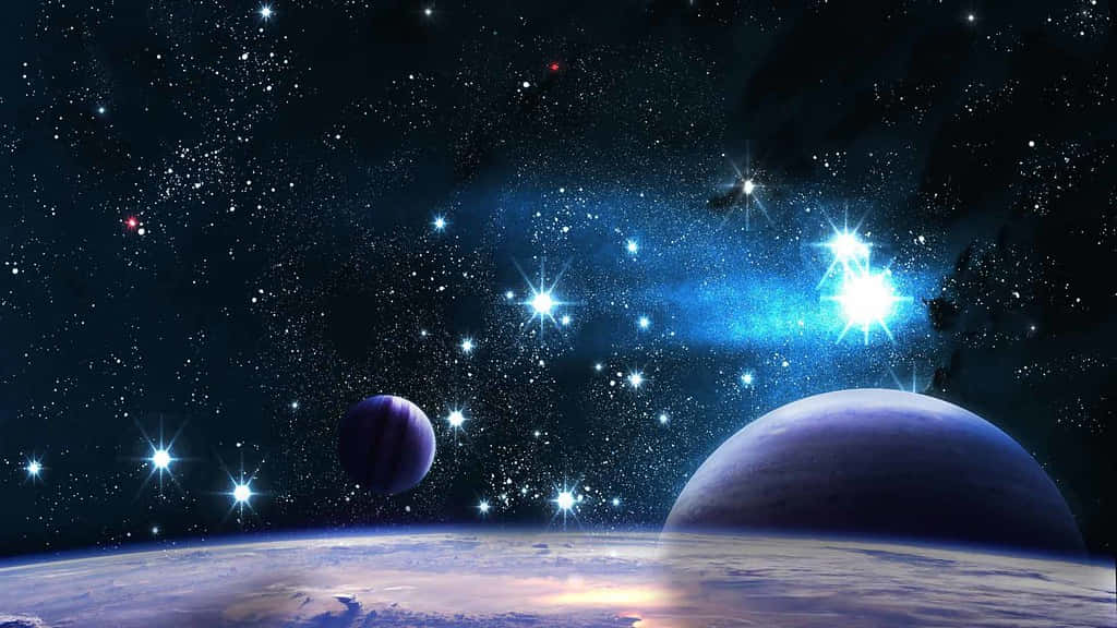 Beautiful Star, cosmic vista, glowing stars, SD Desktop Wallpaper