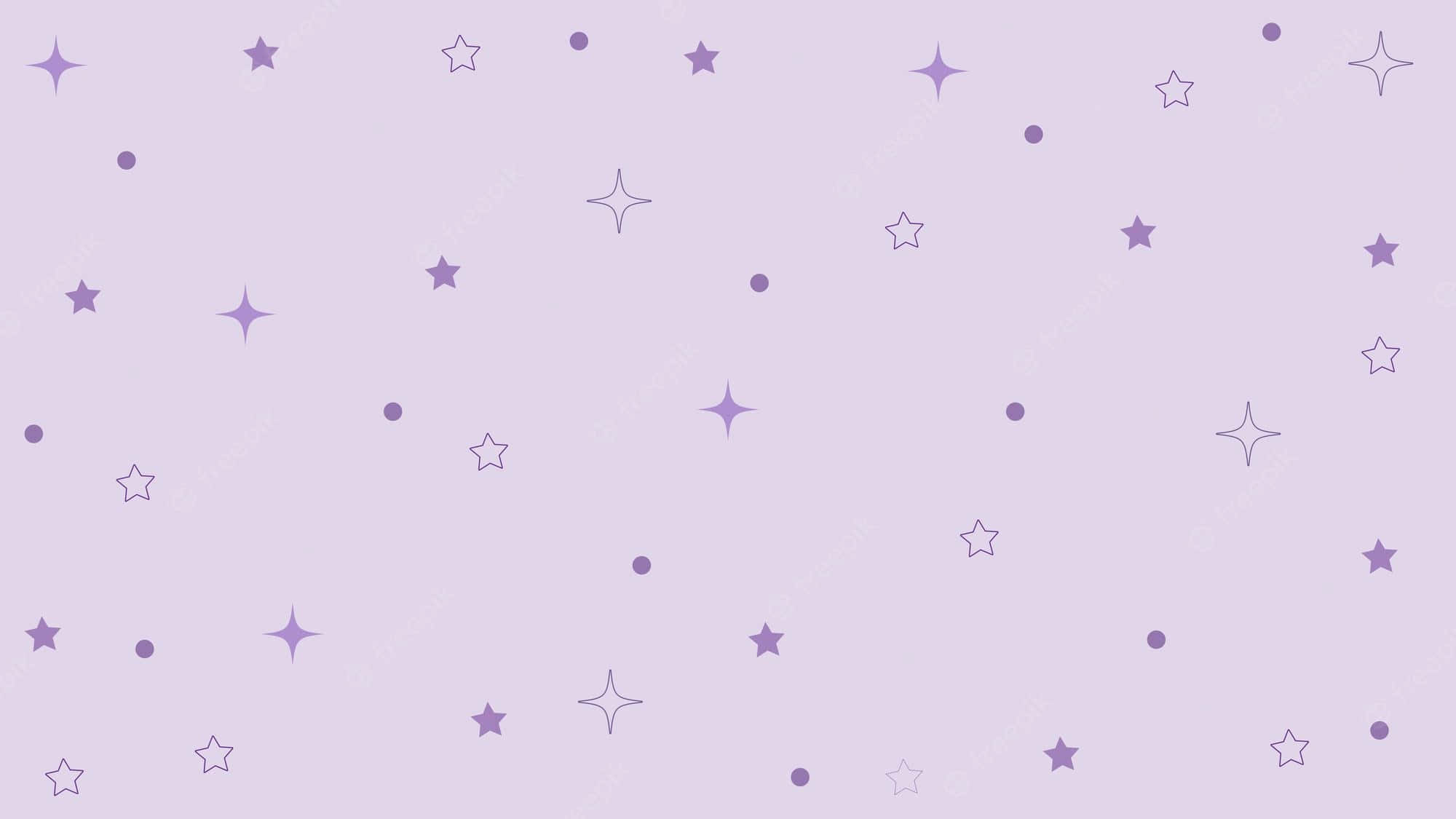 purple star, lavender background, purple outlined stars, Full HD Desktop Wallpaper
