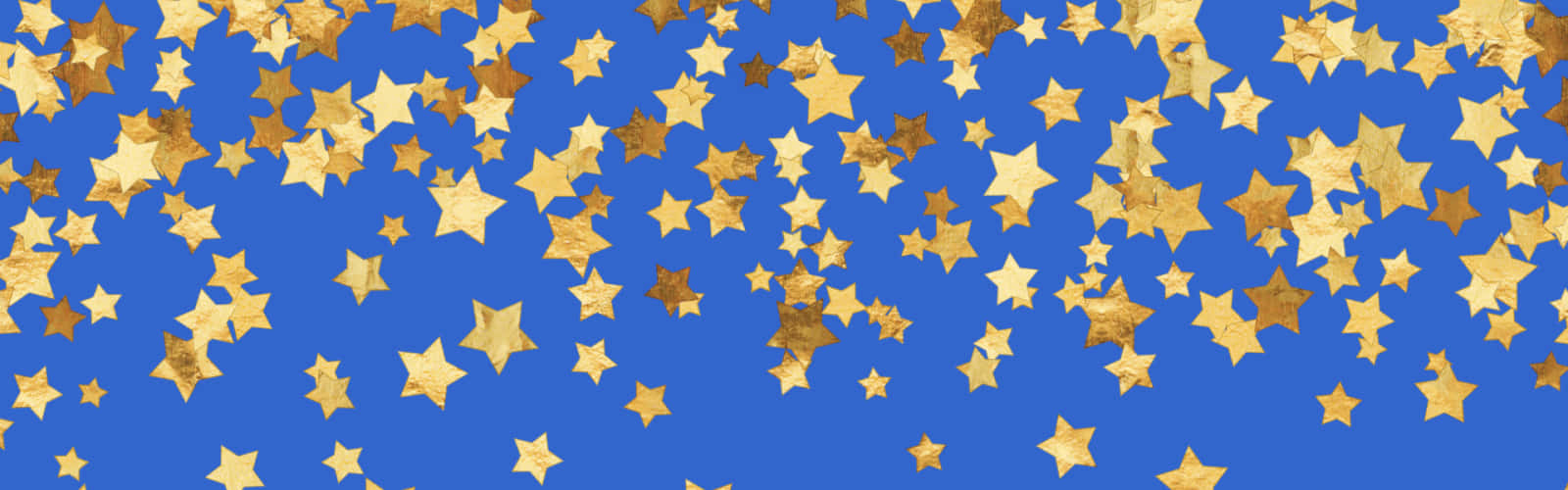 gold stars, Golden Star, vibrant blue background, HD Desktop Wallpaper