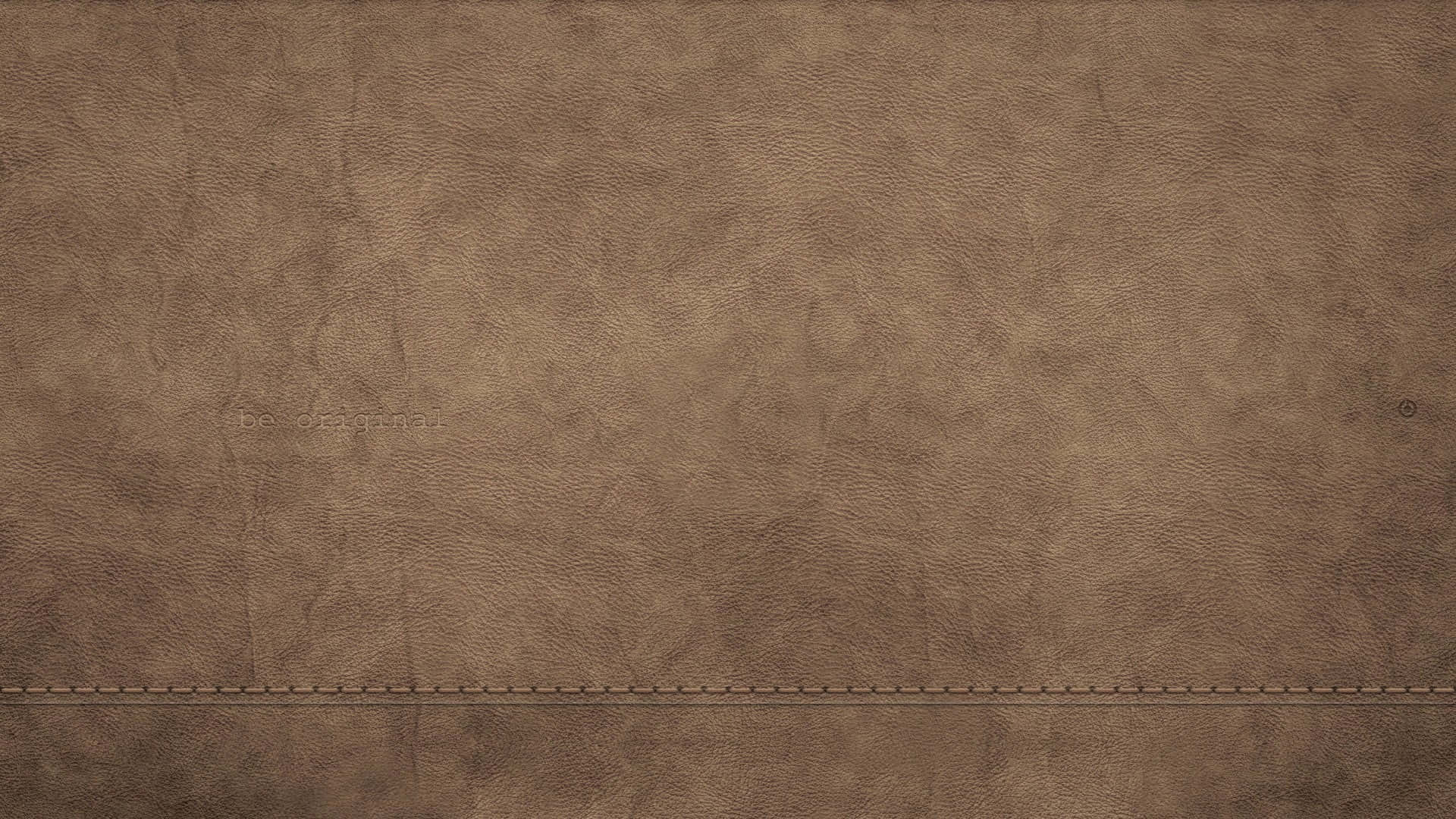 brown leather, textured surface, subtle stitching, Full HD Desktop Wallpaper