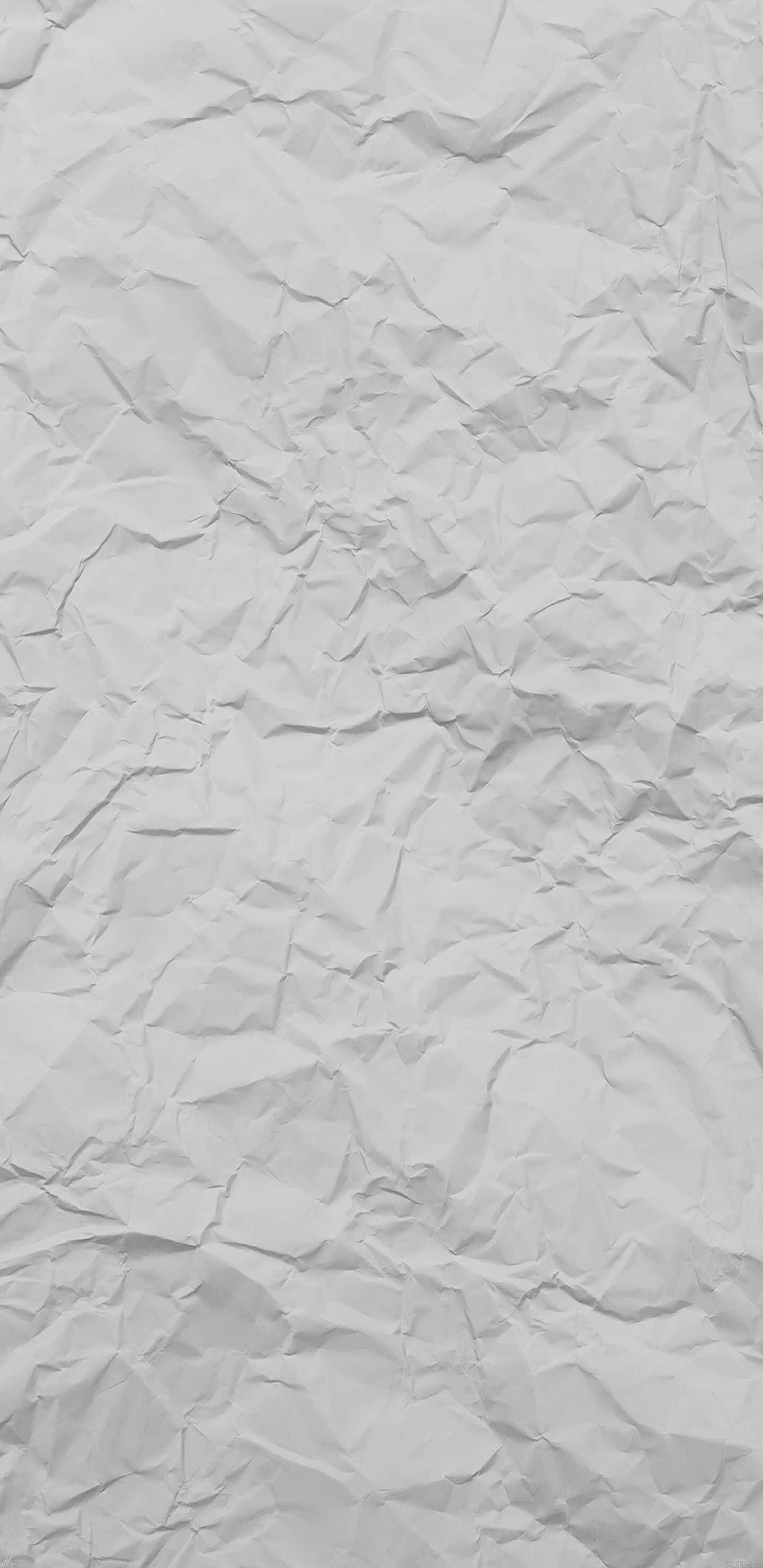 white crumpled paper, soft shadows, creases, 2K Phone Wallpaper