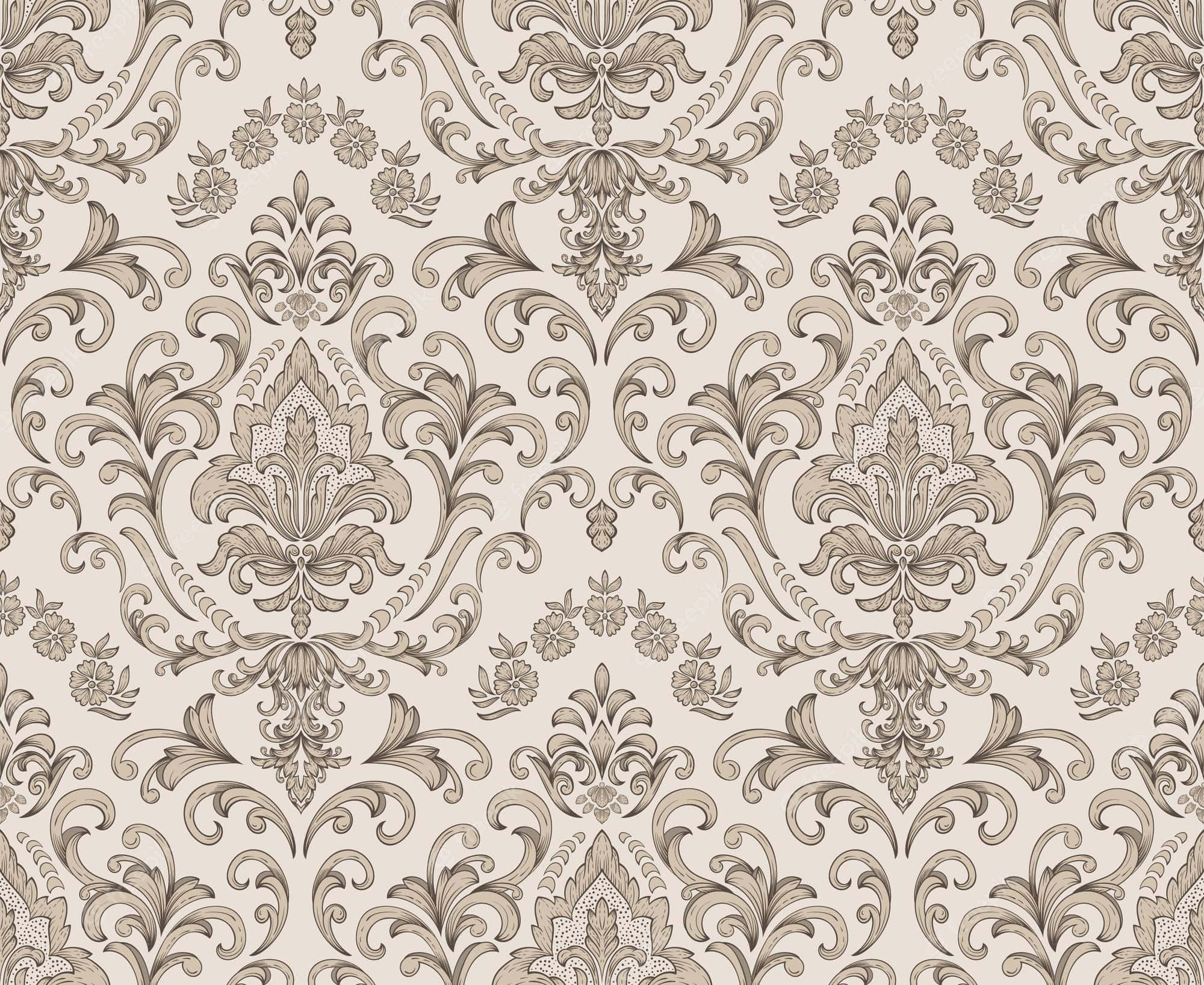 beige, taupe, damask, Full HD Desktop Wallpaper