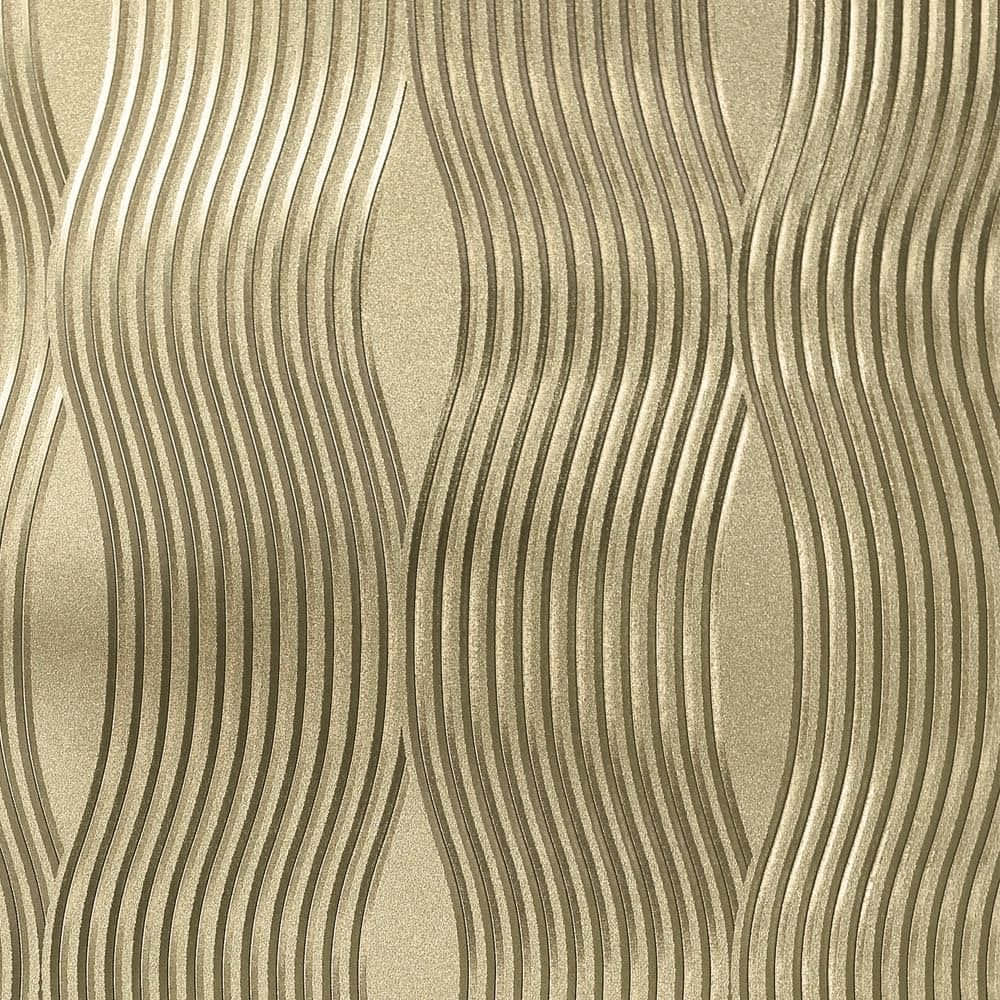 gold-toned, flowing wavy lines, luxurious textured pattern, SD Desktop Wallpaper