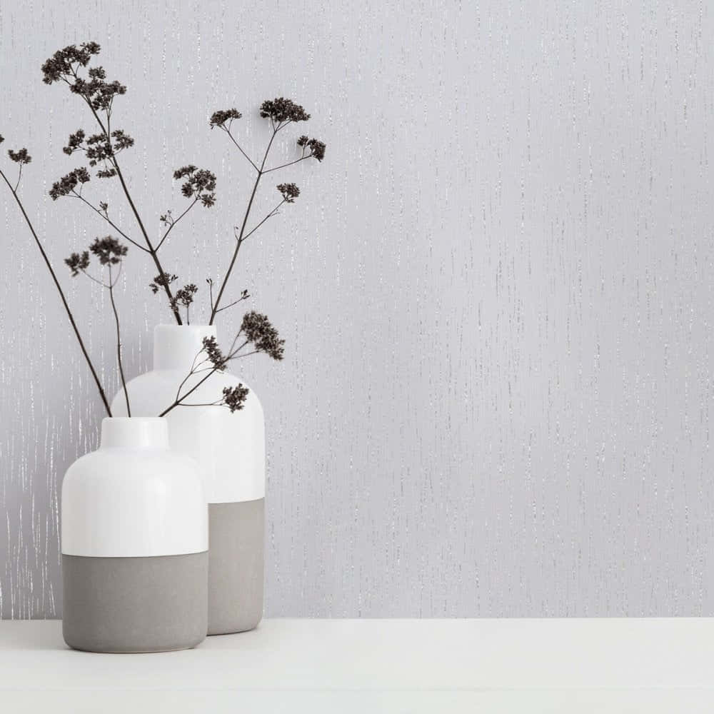white, gray, dark stems, SD Desktop Wallpaper