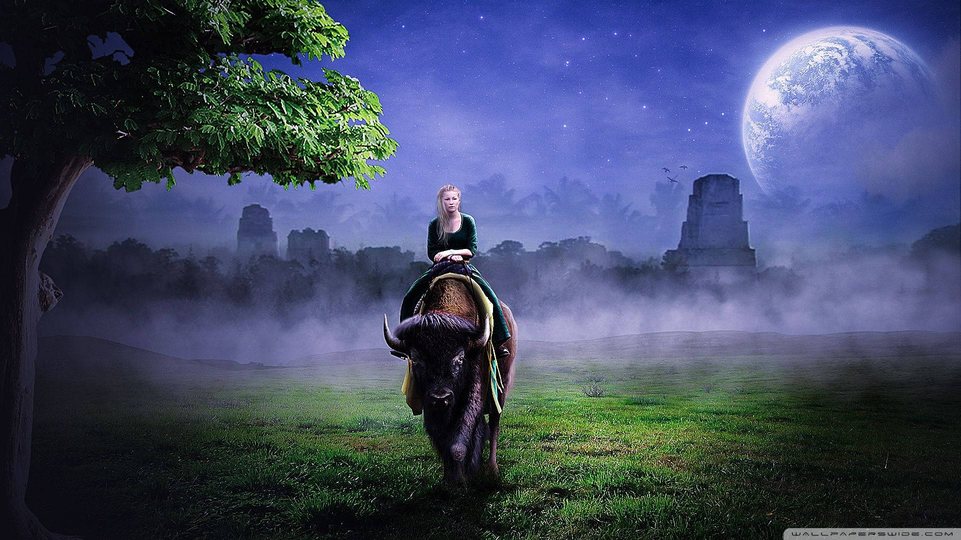 Beauty And The Beast, French version, bison, Full HD Desktop Wallpaper