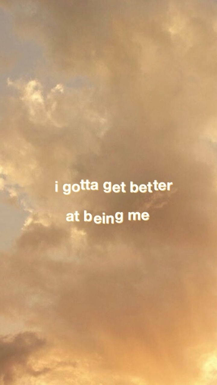 Golden sunset, warm sky, motivational text, HD Phone Wallpaper