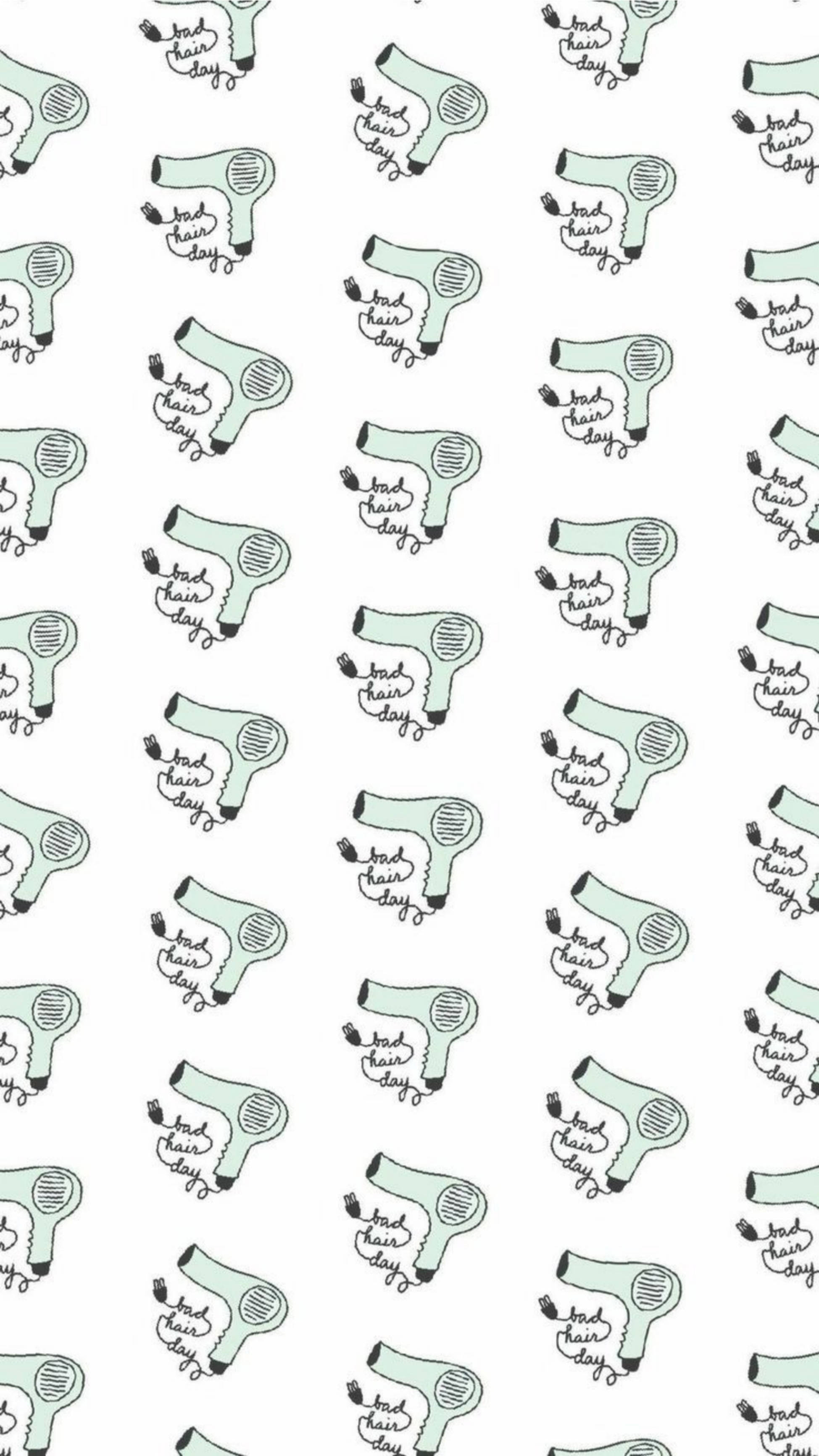 mint green, hairdryer, bad hair day, 2K Phone Wallpaper